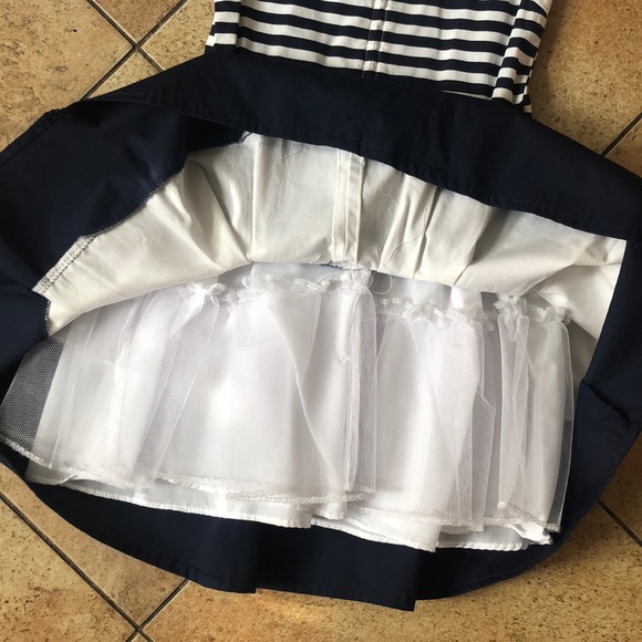 Navy and white Rare Editions dress - Picture 3 of 6